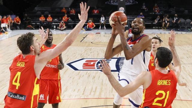 杏彩体育平台-奥运男篮八强对阵：美国男篮提前遭遇西班牙